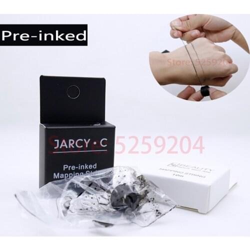 Pre-Inked Brow Mapping String Pigment String Microblading Supplies Brow Mapping Thread For Eyebrow Permanent Makeup Positioning