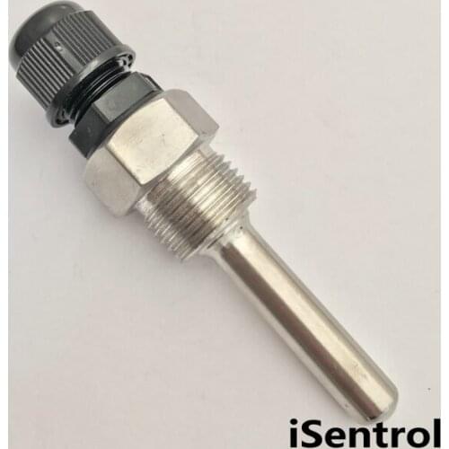 USB045 thermowell Immersion Sleeve Pocket Stainless Steel 304 BSP 1/2" for Max 8mm OD Wire PT100 PT1000 NTC10K NTC50K 45mm Pipe