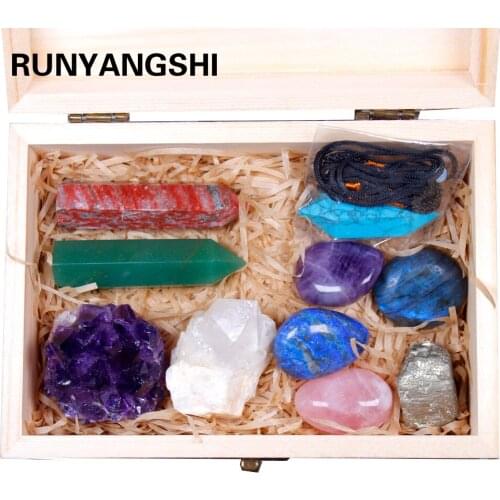 Natural Amethyst Cluster crystal points Mineral Specimen Healing Stones Rough Ore therapy stone can Customized logo wooden gifts