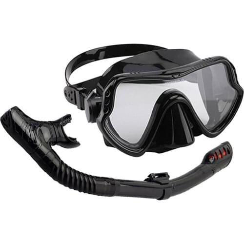 Professional Scuba Diving Mask Silicone Mask Snorkel Anti-Fog Diving Mask Snorkel Full Dry Tube Underwater Swim Equipment