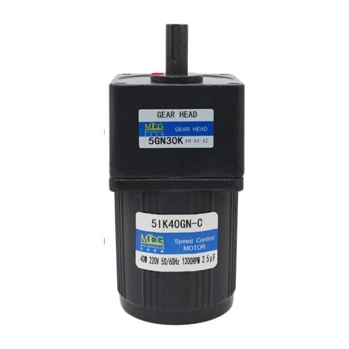 5IK40GN-C 40w 220V/380V AC Gear Reduction Induction Motor, Forward and Reverse, Fixed Speed 3K-200K