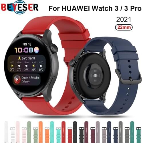 For HUAWEI WATCH 3 46mm WATCH3 Sports Silicone Strap GT 2 Pro Band Watchband WristBand Replaceable Accessories Belt Bracelet