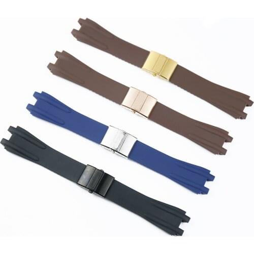 Watch accessories 26mm silicone rubber strap men for Athens Ulysse Nardin Executive sports waterproof bracelet female watch band