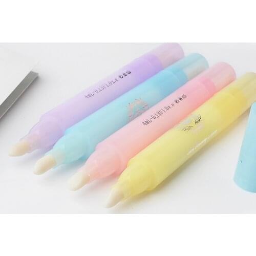 4 Colors Gel Nail Polish Remover with 3 Tips Polish Remove Pen Polish Corrector Pens Cleaning Eraser UV Manicure Tools New #E