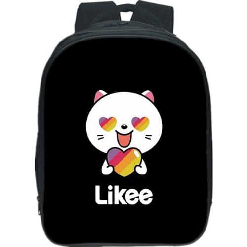 Likee Backpack Boys Girls School Backpacks Rainbow Likee Cat Printing Teens Travel Rucksack Cartoon Casual Cosplay Knapsack