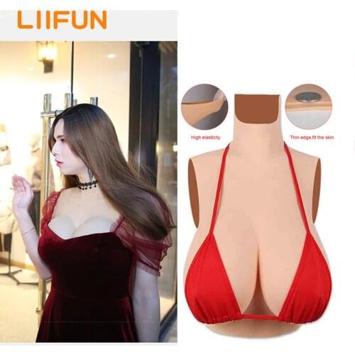 Silicone Breast Forms Realistic Fake Boobs Tits Enhancer Crossdresser Drag Queen Shemale Transgender Crossdressing Fake Pussy 18