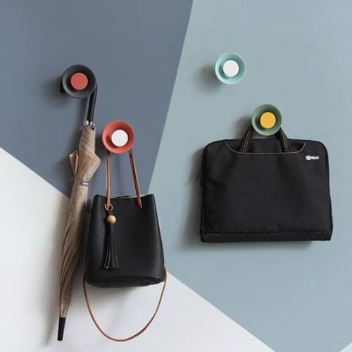 Nordic Macaron Color Iron Coat Rack Porch Fitting Room Hook Creative Wall Decoration Hook Round Storage Rack