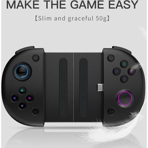 Type-C Connection Gamepad For 3.5-6.5" Smartphone Retractable Stable Controller Portable game handle joystick Sensitive buttons