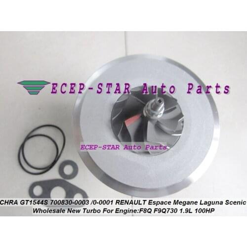 Turbo Cartridge CHRA GT1544S 700830 700830-0003 700830-0001 Turbocharger For RENAULT Espace Megane Laguna Scenic F8Q F9Q730 1.9L