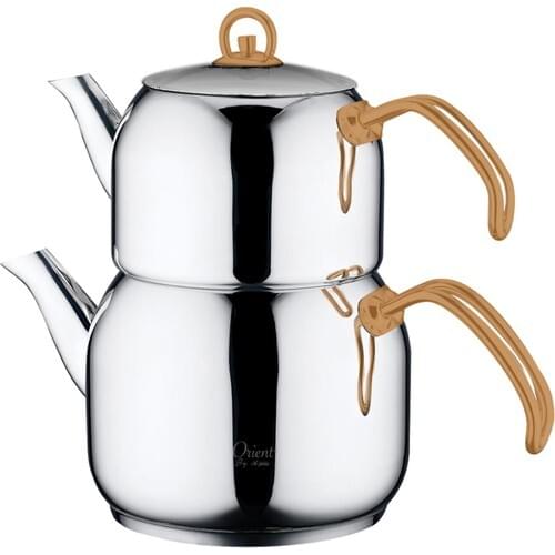Orient By Aryıldız Steel Teapot Bronze
