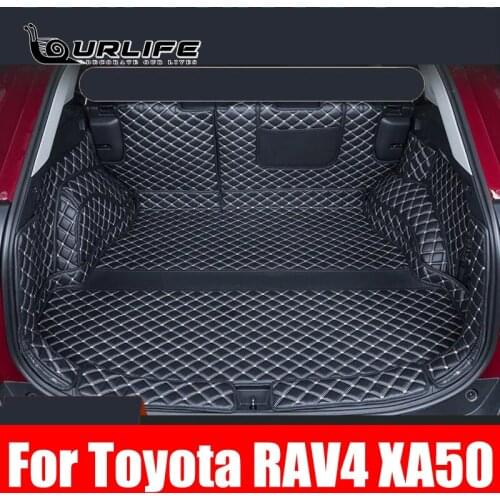 Rear Trunk Mat Car Trunk Leather Mats Parts Rear Boot Liner Styling Anti New Pattern Dirty Protector Tray For Toyota RAV4 XA50