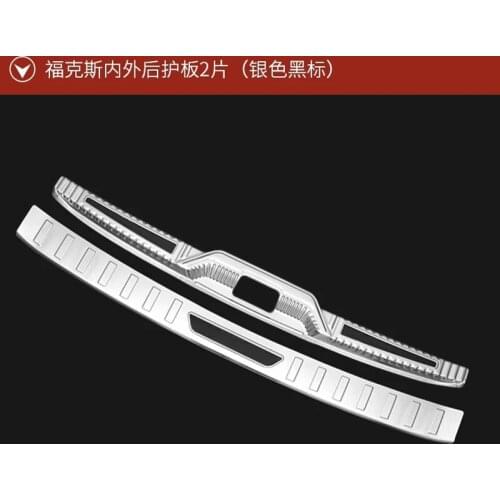 Stainless steel for Ford focus hatchback Sedan 2019 2020 Rear Bumper Protector Sill Trunk Rear guard Tread Plate Trim