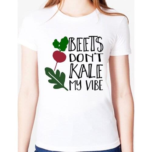 BEETS DON'T KILL MY VIBE Print Women tshirt Modal Casual Loose Funny t shirts For Lady Top Tee Drop Ship SH-19