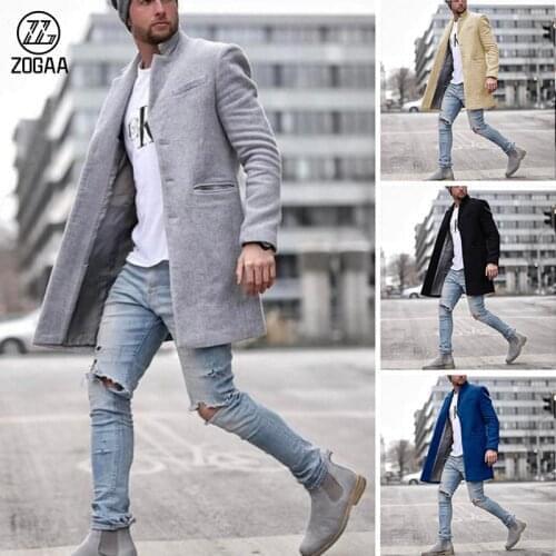 ZOGAA Mens Wool Coats