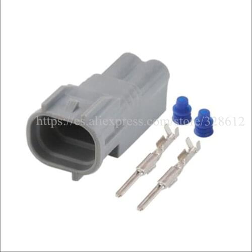 100SET car wire male cable Waterproof sheath 2 pin connector automotive Plug socket include terminal and seal DJ7023-2-11