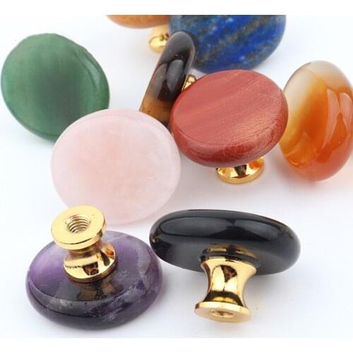 2021 New Light Luxury Natural Rough Stone Crystal Kitchen Cabinet Door Drawer Handle Small Jewelry Box Furniture Pulls