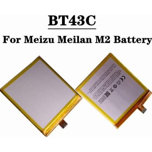 2500mAh BT43C Battery For Meizu M2 mini Meilan 2 M2mini Battery High Quality Mobile Phone Replacement Batteries