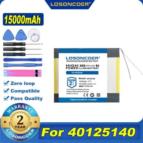 100% Original LOSONCOER 40125140 15000mAh Battery with Plug for Air CH, Tablet PC Battery ,Perfect Quality of Lar