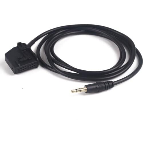 AUX Input Adapter Cable 3.5mm Jack Connect MP3 Mobile Phone For VW Passat Touareg Golf V for AUDI MFD2 RNS2