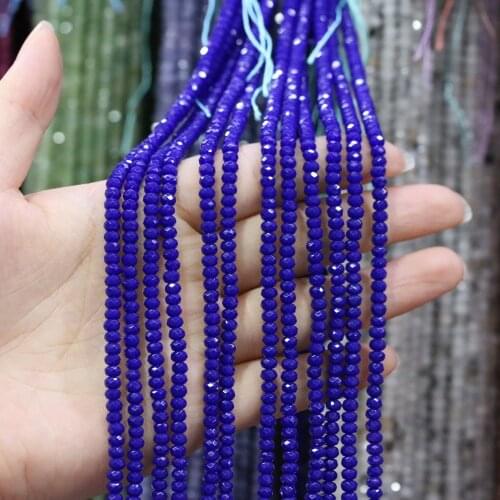 Natural Stone Agates Beaded Flat Shape Loose Isolation Beads for Women Jewelry Making Necklace DIY Bracelet Size 2x4mm