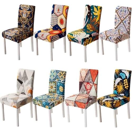 3D Spandex Chair Cover for Dining Room Mandala Print Chairs Covers High Back for Living Room Party Wedding Christmas Decoration