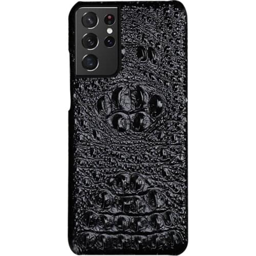 The New Luxury Crocodile phone case For samsung galaxy s21 ultra s20FE coque Genuine leather cover For Galaxy s21 plus note 20