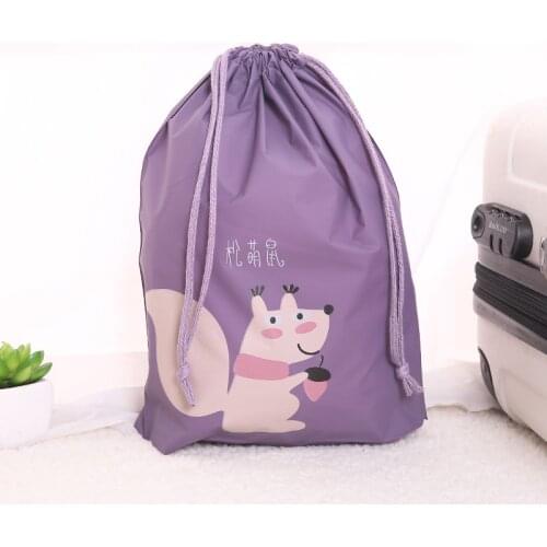 Suitcase Shoes Underwear Travel Storage Bag Cartoon Waterproof Dust proof Organizer Clothes Packing Drawstring Bag Portable Bag