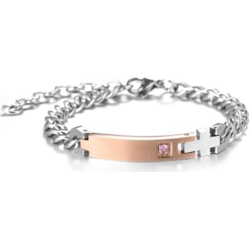 DIY Her King His Queen Couple Bracelets with Crytal Stone Lover Crown Charm Bracelets For Women Men free Shipping