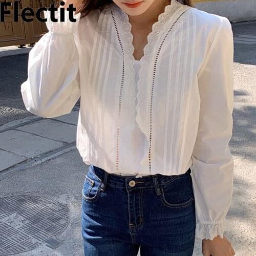 Flectit Openwork Blouses