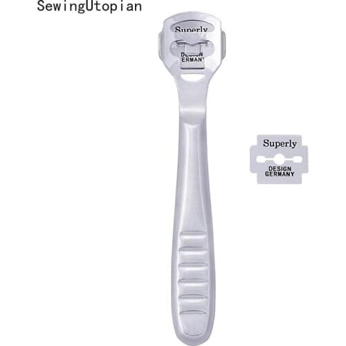 Leather Thinning Craft Skiving Tool Leather Thinning Shovel Cutting Knife Tools with 10Pcs Replacement Blades DIY Leather Tool