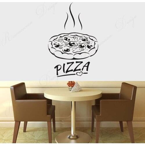 Italian Pizza Restaurant Pizzeria Wall Sticker Vinyl Kitchen Fastfood Wall Decals Removable Murals Interior Decor Wallpaper 4407
