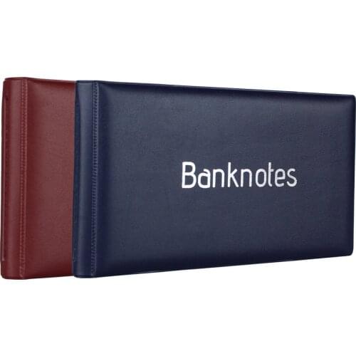 Paper Money Classic Pocket Album 20, pocket:(175x93mm), 20 Sheets, overall: (110x200mm)