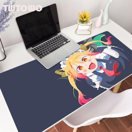 Kobayashi Dragon Maid Mousepad Mouse Mat Large MousePad MousePads Desk Mat Mouse Mat Non-slip Hot Sell Custom Home Office