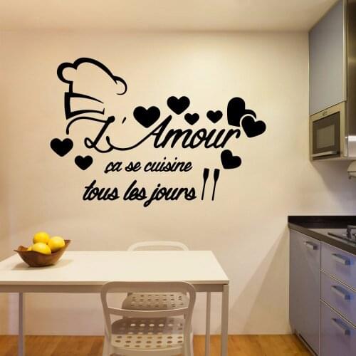 Kitchen Quote Vinyl Wall Sticker Decor For Kitchen Dining Room Home Decoration Decal Stickers Murals