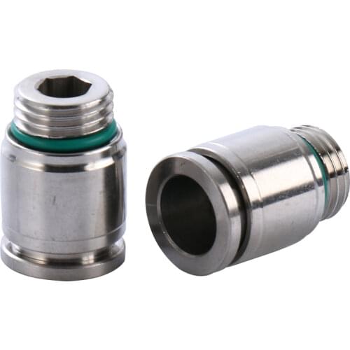 M5 1/8" 1/4" 3/8" 1/2" BSPP Male x 4 6 8 10 12mm Press Push In Quick Connector Air Fitting Pneumatic 304 Stainless Socket Allen