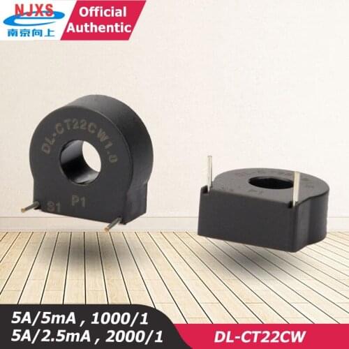 Micro Ac Horizontal Current Transformer Sensor DL-CT22CW1.0 5a 5mA 1000:1 DL-CT22CW2.0 5A:2.5mA2000:1 Pin Type Pcb Mount factory