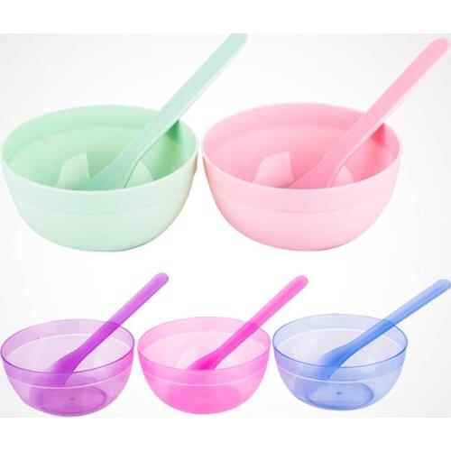 Diy Bowl Set Mud Tool Mixing Bowl With Spoon Crystal Mud Kids Toy Colorful Slime Container Box Diy Plasticine Slime Set For Clay