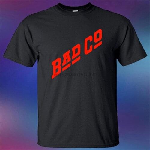 New BAD COMPANY BAD CO English Rock Band Logo Mens Black T-Shirt Size S-3XL