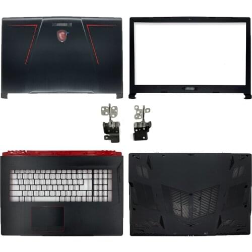 New for msi ge73 ge73vr 7rf-006cn MS-17C5 17c1 17c7 lcd back cover/front frame/hinges/handrest top case/bottom case black