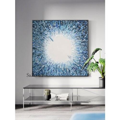 New Arrival Home Decoração Nordic Parede Art Handmade Abstract Oil Painting Canvas Wall Art Modern Home Decoration One Piece