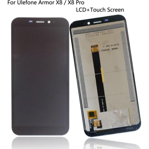 Original For Ulefone Armor X8 LCD Display Touch Screen Assembly For Ulefone Armor X8 Pro Screen Display Phone Parts Free Tools