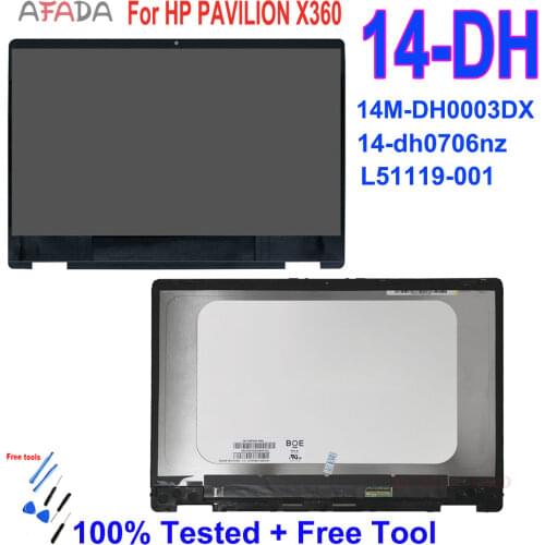 14'' Front Glass HP PAVILION X360 14-DH 14-dh 0706nz 14M-DH0003DX 14-DH0008CA L51119-001 Touch Screen Digitizer Replacement Part