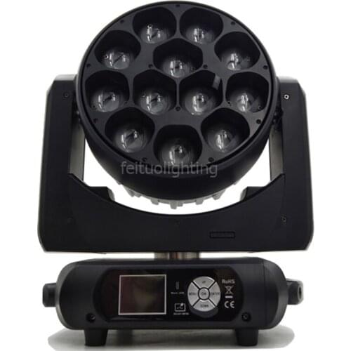 10pcs/lot Bee Eye 12*40w Beam Moving Head Led RGBW 4in1 Wash XY-axis Rotation Sharpy Moving Head Zoom Beam Light