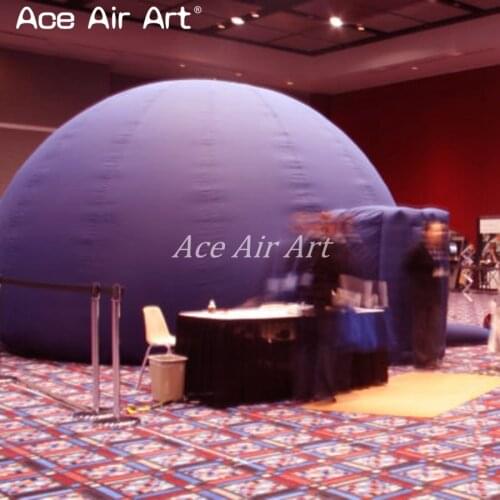 6m diameter portable inflatable planetarium dome ,cinemal theater inflatable dome tent model with one door for kids education