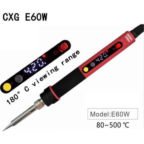 Professional Soldering iron LED Digital Adjustable Electric Solder Iron 60W Constant temperature CXG E60W