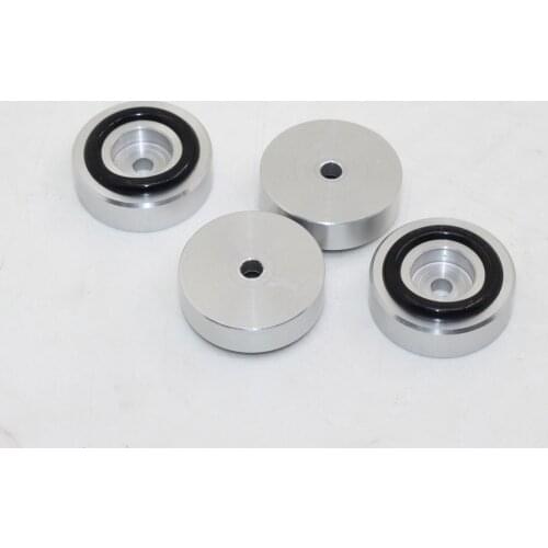 Rubber Ring Shock Absorption High-grade Silver Aluminum Alloy Foot Diameter 20mm 30mm 39mm
