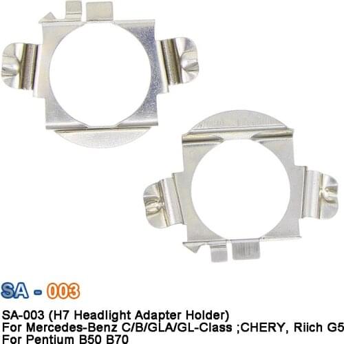 SAARMAT 2 Pieces LED H7 headlight Holder Adapter Base For VW New Bora ;For BMW: 5 Series (E60 / E61), X5; For Audi A3/A4L/A6L