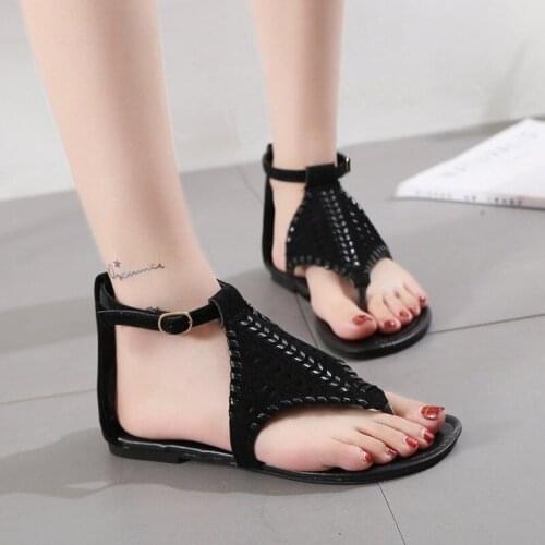 Summer Womens Shoes Female Sandals Gladiator Style Buckle Zippers Female Shoes Flip Flops Platform Cover Heel Ladies Shoes 2021
