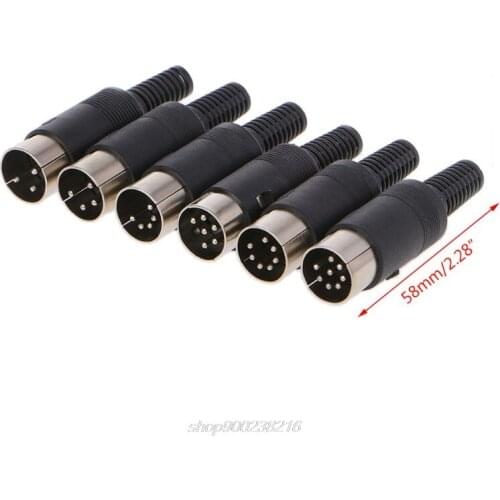 Male DIN Plug Socket Connector 3/4/5/6/7/8 PIN Chassis Cable Mount JE25 21 Dropshipping