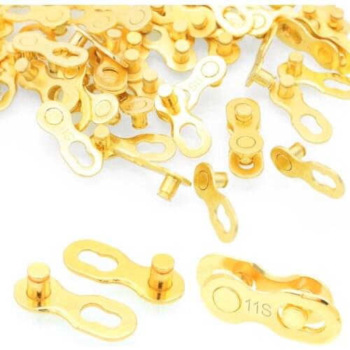 RISK 1 Pair Bike Chain Quick Link MTB Road Bike Connecting Master Link Missing Quick Connector for 6/7/8/9/10/11/12 Speed Chain